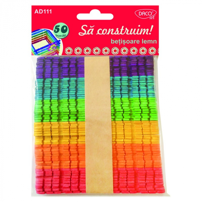 Accesorii craft - AD111 Bețisoare lemn Să constrium! DACO [1]