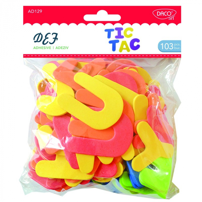 Accesorii craft - AD129 Litere spumă DACO [1]