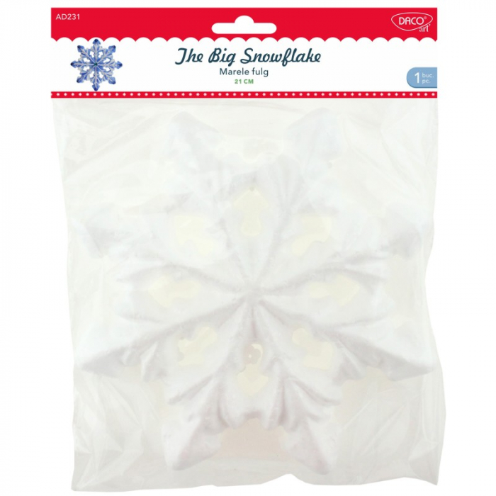 Accesorii craft - AD231 Marele fulg Polistiren, 21 cm DACO [1]