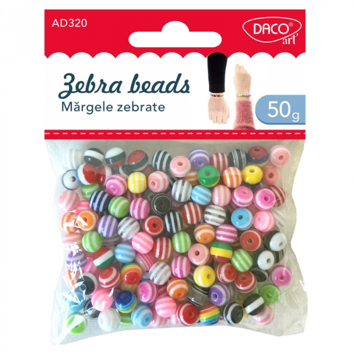 Accesorii craft - AD320 Mărgele zebrate DACO [1]