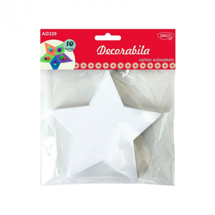 Accesorii craft - AD329 Decorabilă, stea autoadezivă DACO [1]