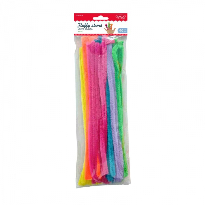 Accesorii craft - AD374 Sârmă plușată neon DACO [1]