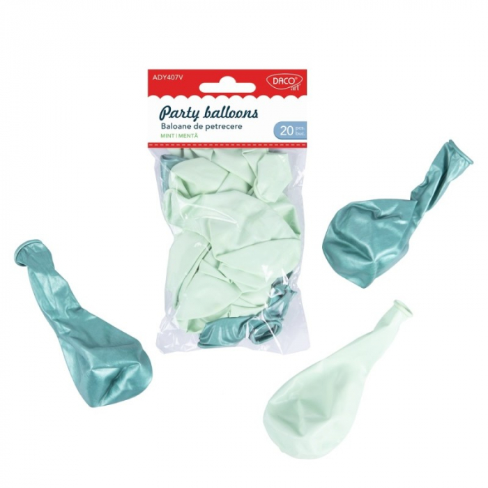 Accesorii craft - AD407V Baloane de petrecere verde mentă DACO [1]