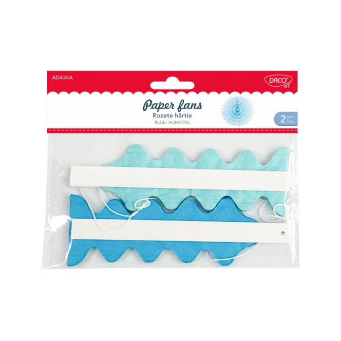 Accesorii craft - AD434A Rozete de hârtie albastre DACO [1]