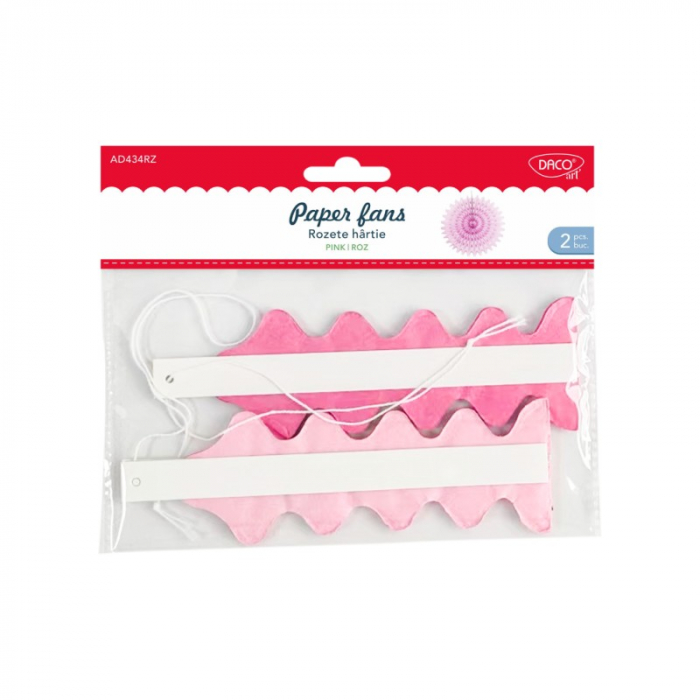 Accesorii craft - AD434RZ Rozete de hârtie roz DACO [1]