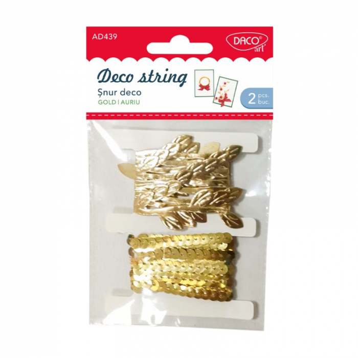 Accesorii craft - AD439 Șnur deco auriu DACO [1]