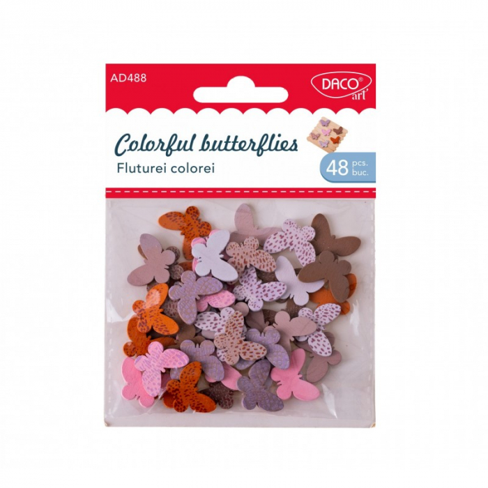 Accesorii craft - AD488 Fluturei colorei DACO [1]