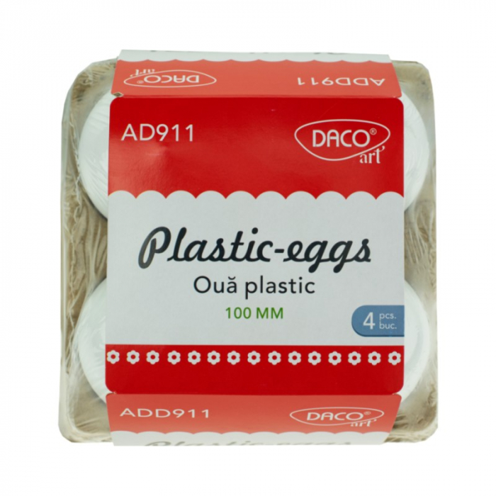 Accesorii craft - AD911 Ouă plastic 10 cm DACO [1]