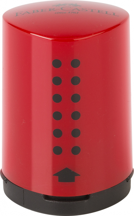 Ascutitoare plastic simpla cu container, mini. Surub de siguranta. Design Grip. [1]