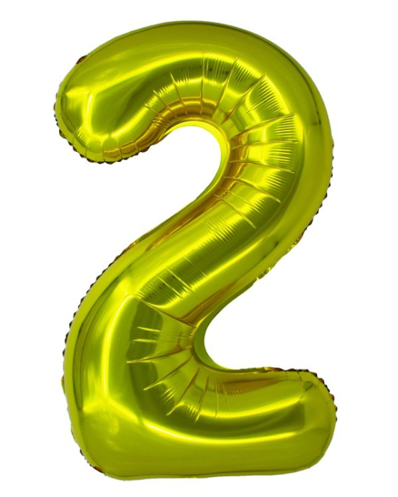 Balon folie Cifra 100 cm Auriu [3]