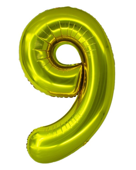 Balon folie Cifra 100 cm Auriu [8]