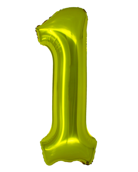 Balon folie Cifra 100 cm Auriu [2]