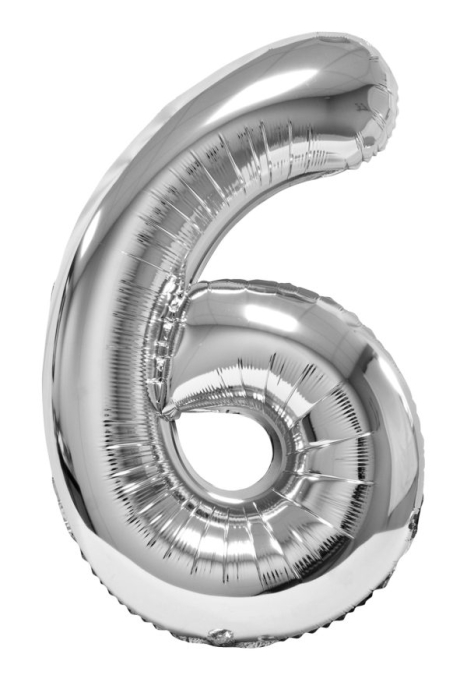 Balon folie Cifra 85 cm Argintiu DACO [7]