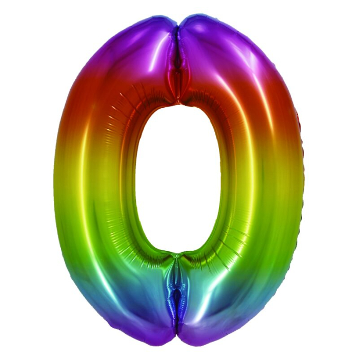 Balon folie cifra curcubeu 85 cm DACO [1]