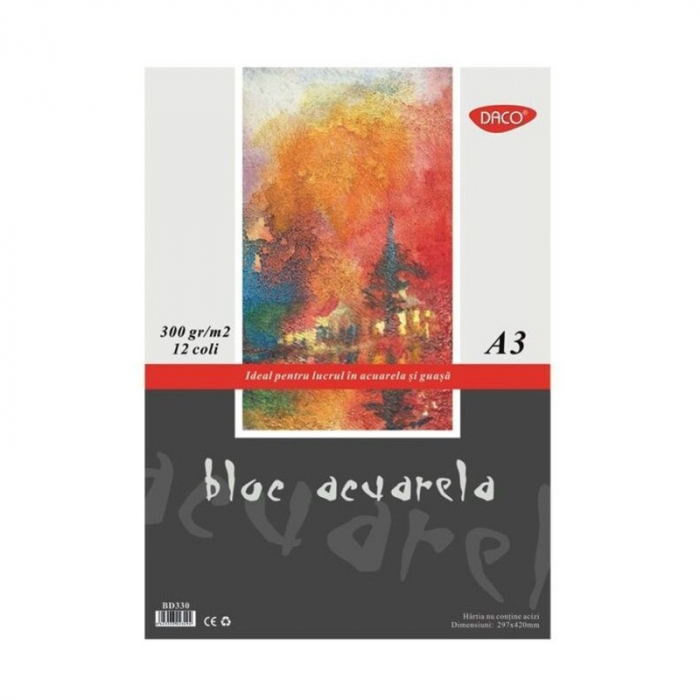 Bloc A3 acuarelă 12 file DACO [1]