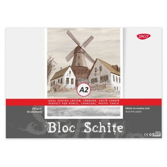 Bloc schite A2, 30 file, DACO [1]