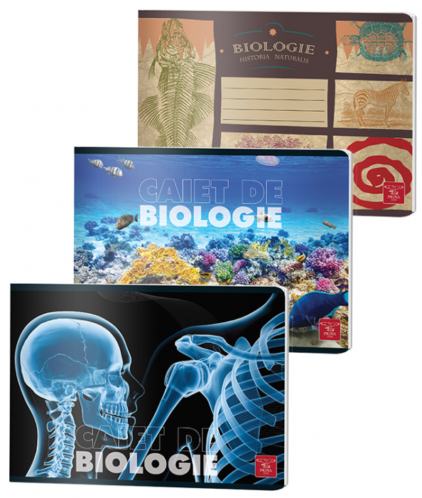 Caiet biologie 17x24cm, 24 file. Hartie 60 g/mp. Coperta lucioasa, tipar policromie. [1]