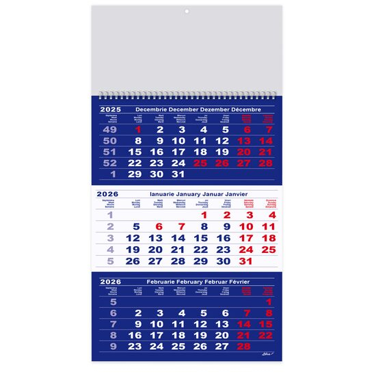 Calendar triptic albastru [1]