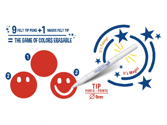 Carioca Magic Marker Erasable 10/set [3]
