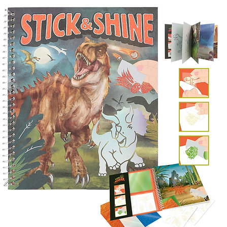 Carte Activitati Stick & Shine Dino World [5]