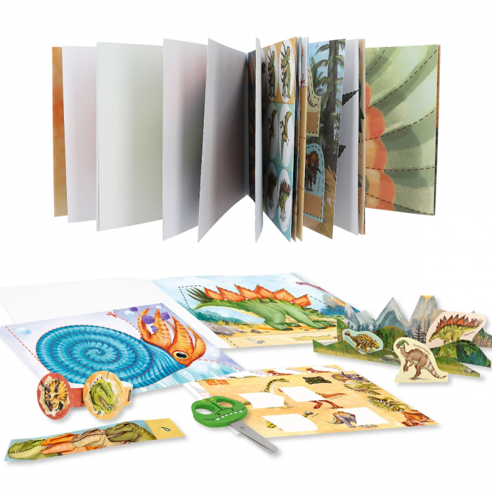 Carte de decupat Snip Snap Book Dino World [3]