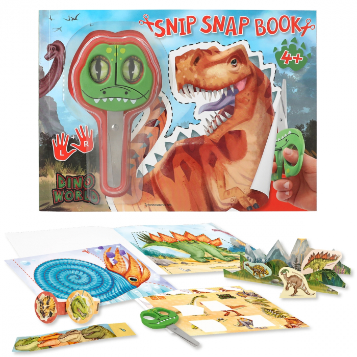 Carte de decupat Snip Snap Book Dino World [2]