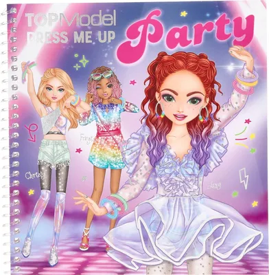 Carte Top Model cu stickere Dress me up Party [1]