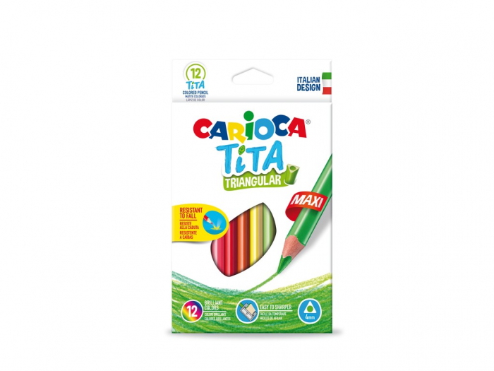 Creioane color Tita Triunghiular Maxi Carioca 12/set [1]