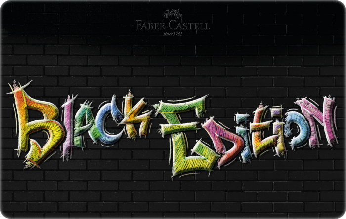 CREIOANE COLORATE 36 CULORI BLACK EDITION CUTIE METAL FABER-CASTELL [2]