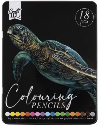 Creioane colorate în cutie metalică Craft ID - 18 buc [1]