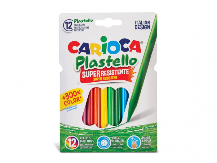 Creioane plastifiate Carioca Plastello 12/set [1]