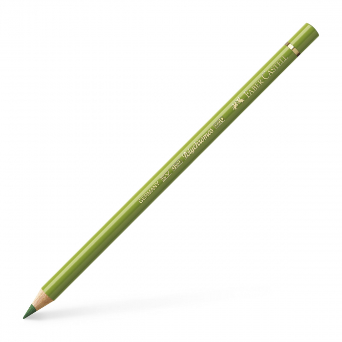 creion-colorat-polychromos-verde-galbui-pamant-faber-castell [1]