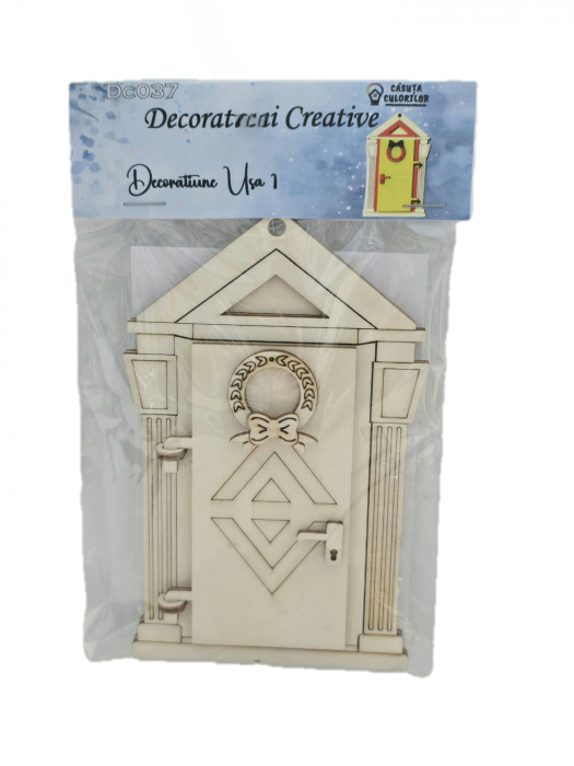 Decoratiune uşă de Crăciun personalizată [1]