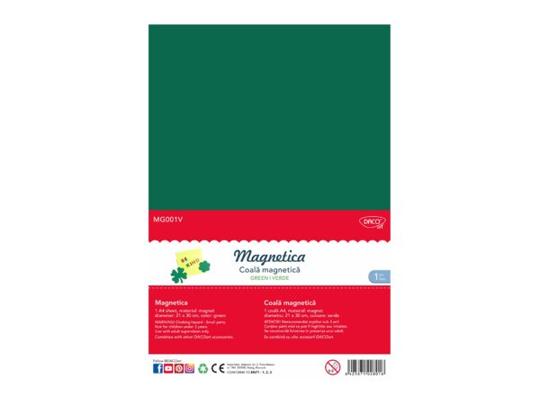 Folie magnetică A4 Verde DACO [1]