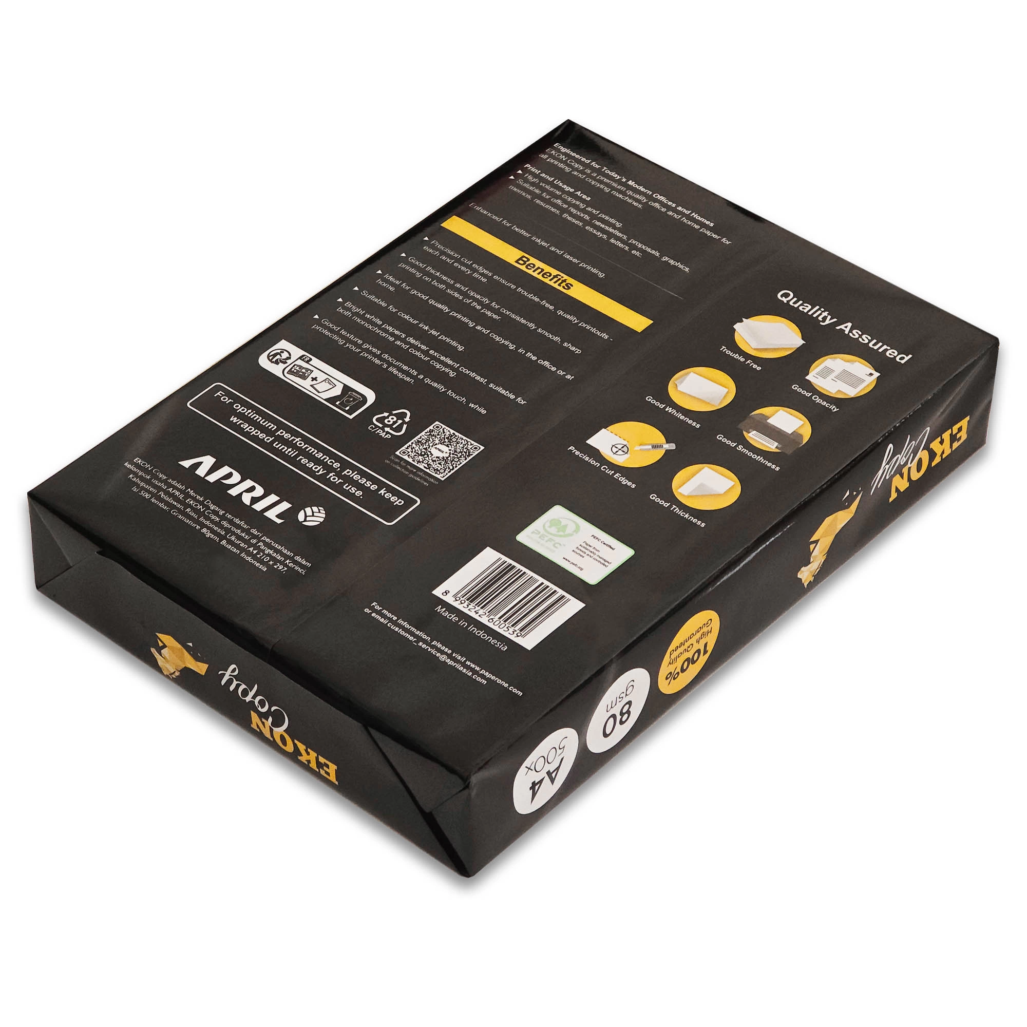 Hartie EKON Copy A4, 80 g/mp, 500 coli/top [2]