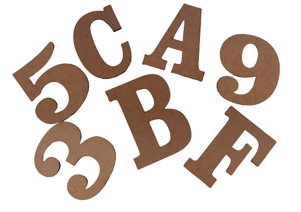 Litere si cifre Mdf 9cm [2]