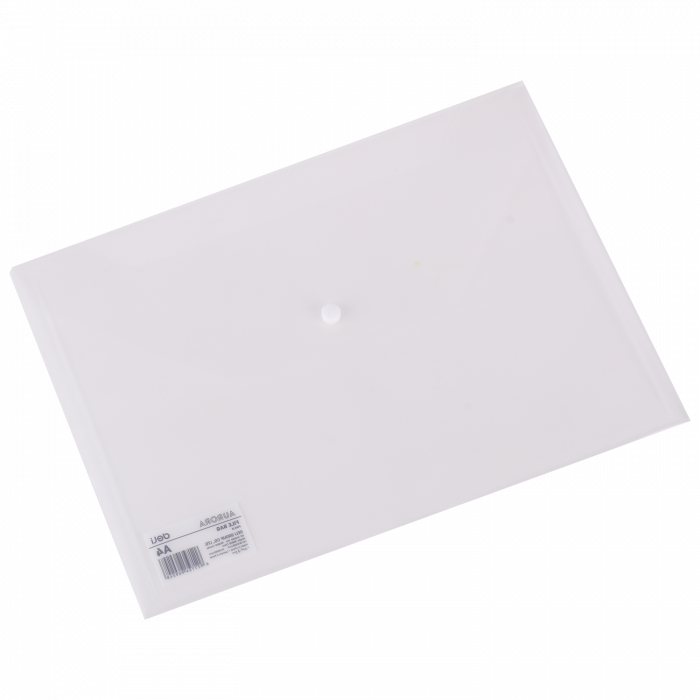 MAPA PLASTIC CU BUTON A4 TRANSPARENTA DELI [2]