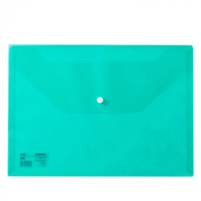 MAPA PLASTIC CU BUTON A4 VERDE DELI [1]