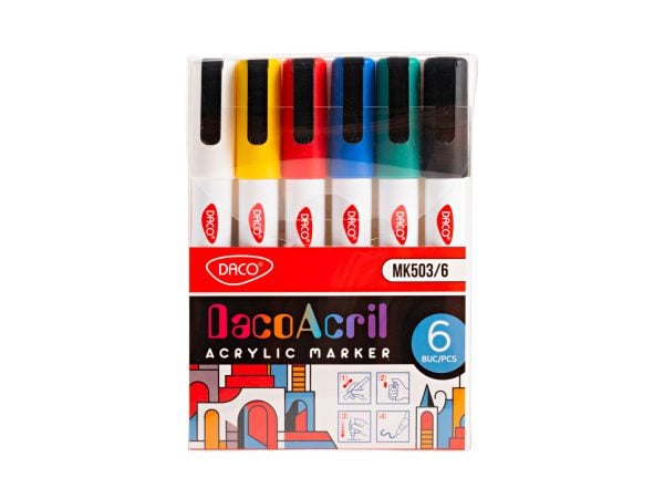 Marker acrilic set 6 DACO MK503/6 [1]