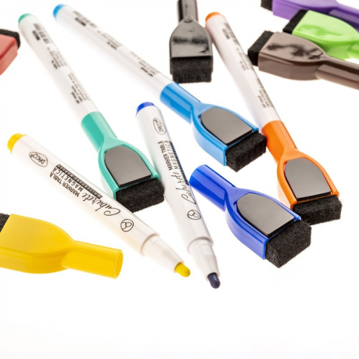 Marker tablă magnetică Set 12 cu burete DACO [3]