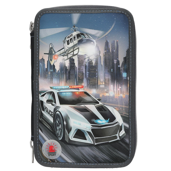 Penar Triplu Echipat cu LED Masina Politie Monster Cars [1]