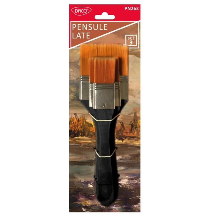 Pensule păr sintetic PN263 late Set 3 DACO [1]