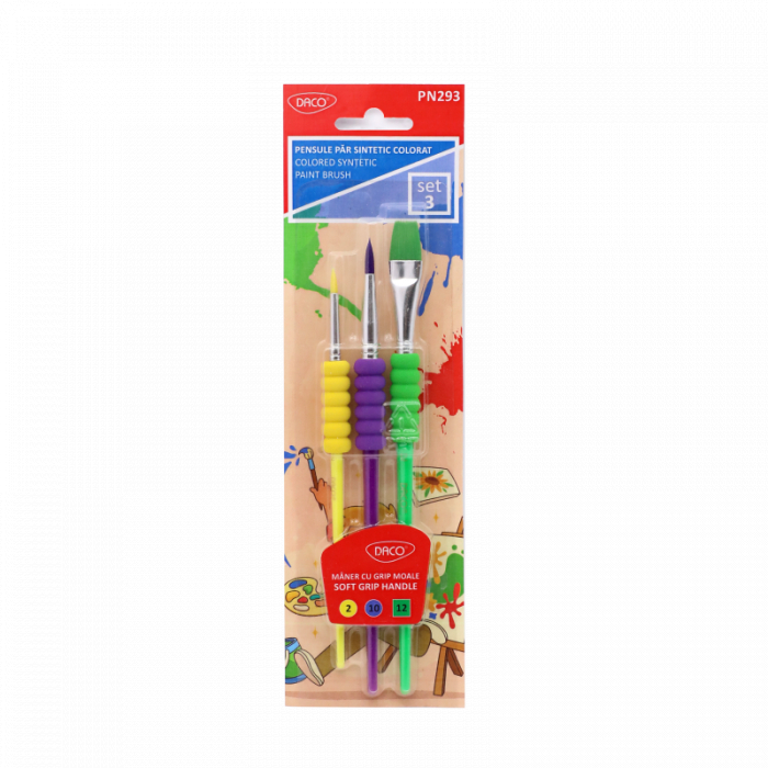 Pensule set 3 păr sintetic DACO PN293 [1]
