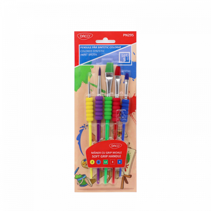Pensule set 5 păr sintetic DACO PN295 [1]