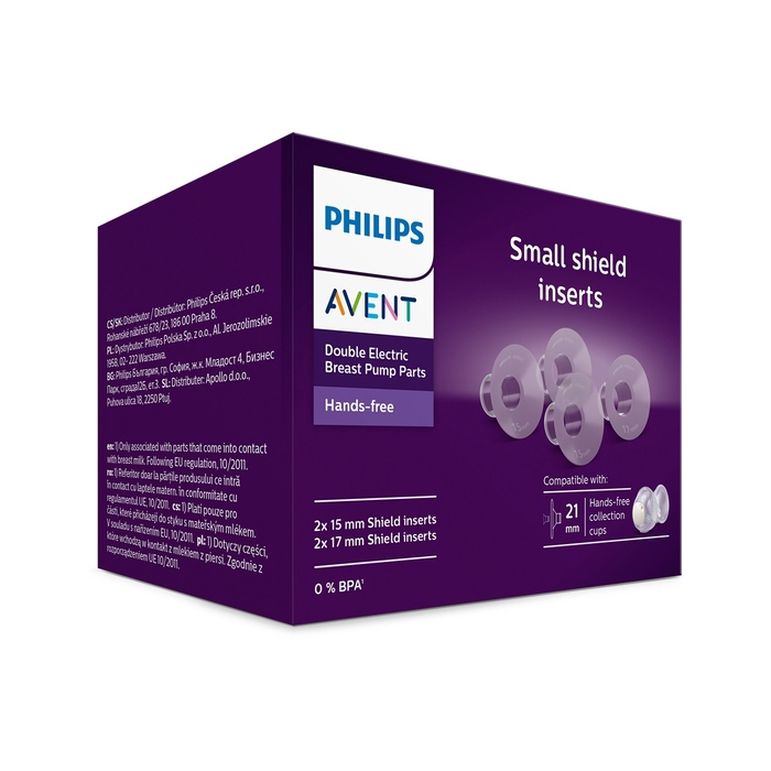 PHILIPS SCF554/11 Avent Hands-free, accesorii ingrijire bebe, insertii mici de protectie, 4 buc [1]