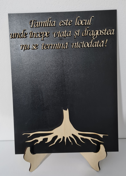 Placa Baza licheni Familia este locul unde incepe viata 20x30 cm [1]