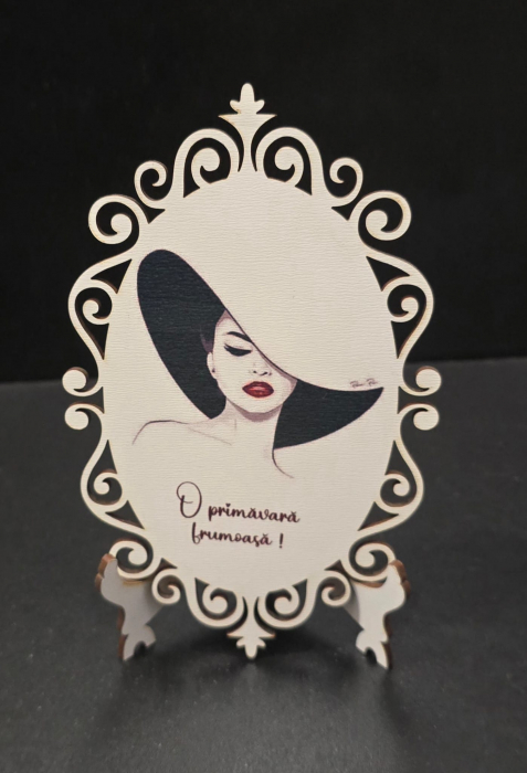 Plachetă decorativă "O primăvară frumoasă!" - un cadou delicat și plin de farmec, perfect pentru a celebra Ziua Internațională a Femeii! [2]