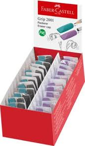 RADIERA CAPAC GRIP 2001 negru/albastru 2/SET FABER-CASTELL [2]