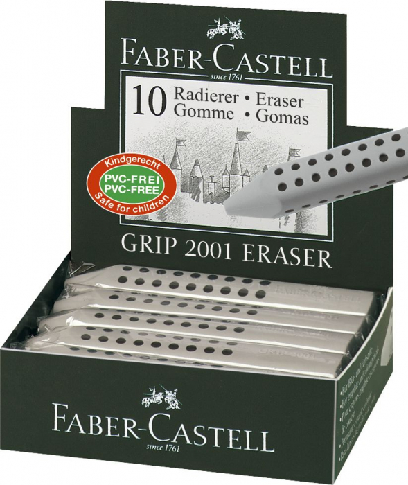 RADIERA CREION GRIP 2001 GRI FABER-CASTELL [3]