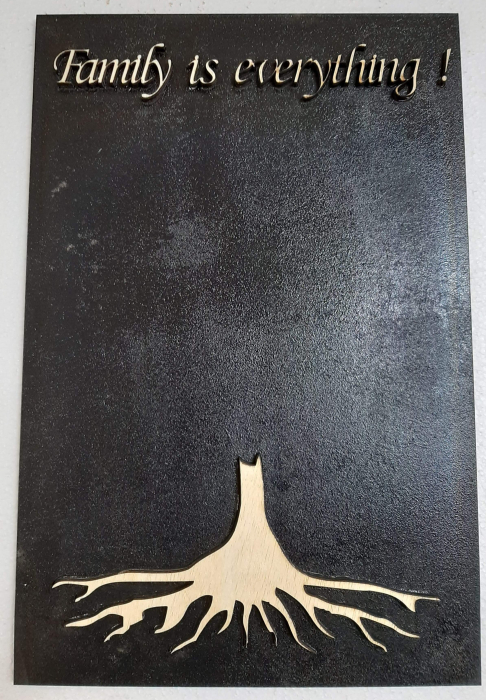 Placa Baza licheni Family is everything 50x70cm [1]